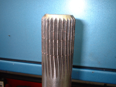 Twisted Axle spline